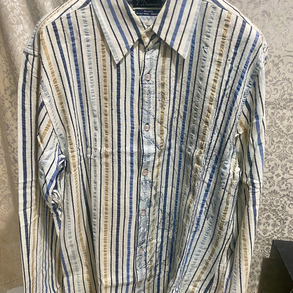 7 Diamonds Vintage Woven Shirt Sz XL